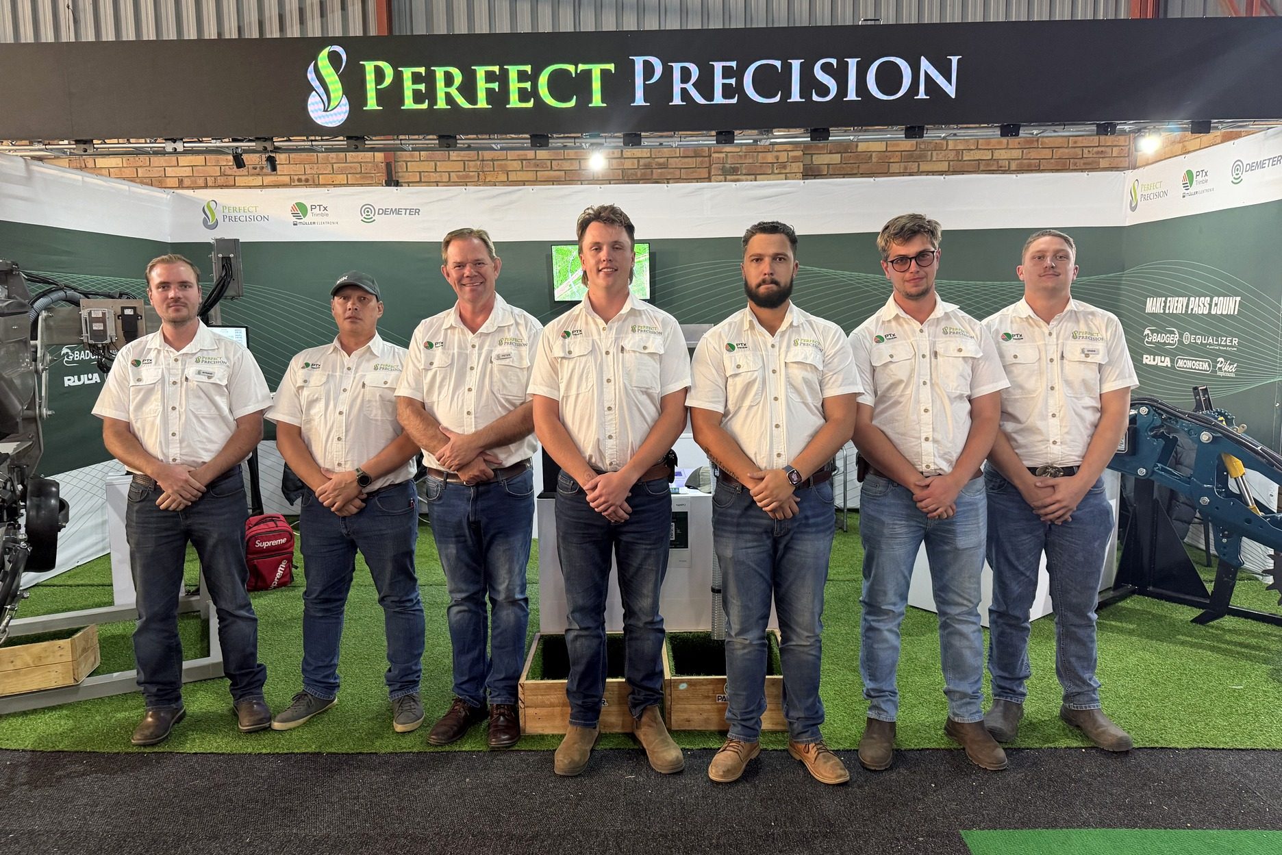 The Perfect Precision team at the Royal Show stand