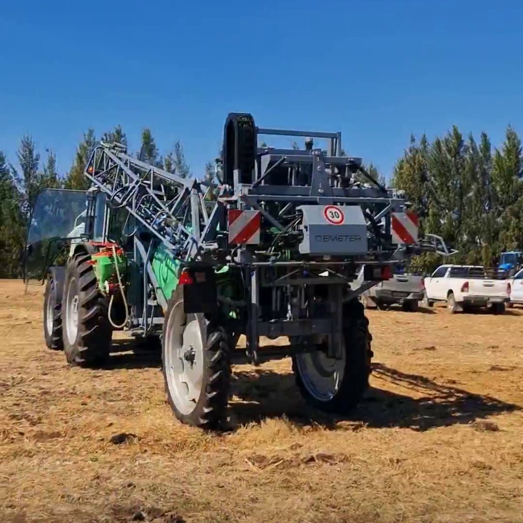 The Demeter sprayer from behind at the demo day