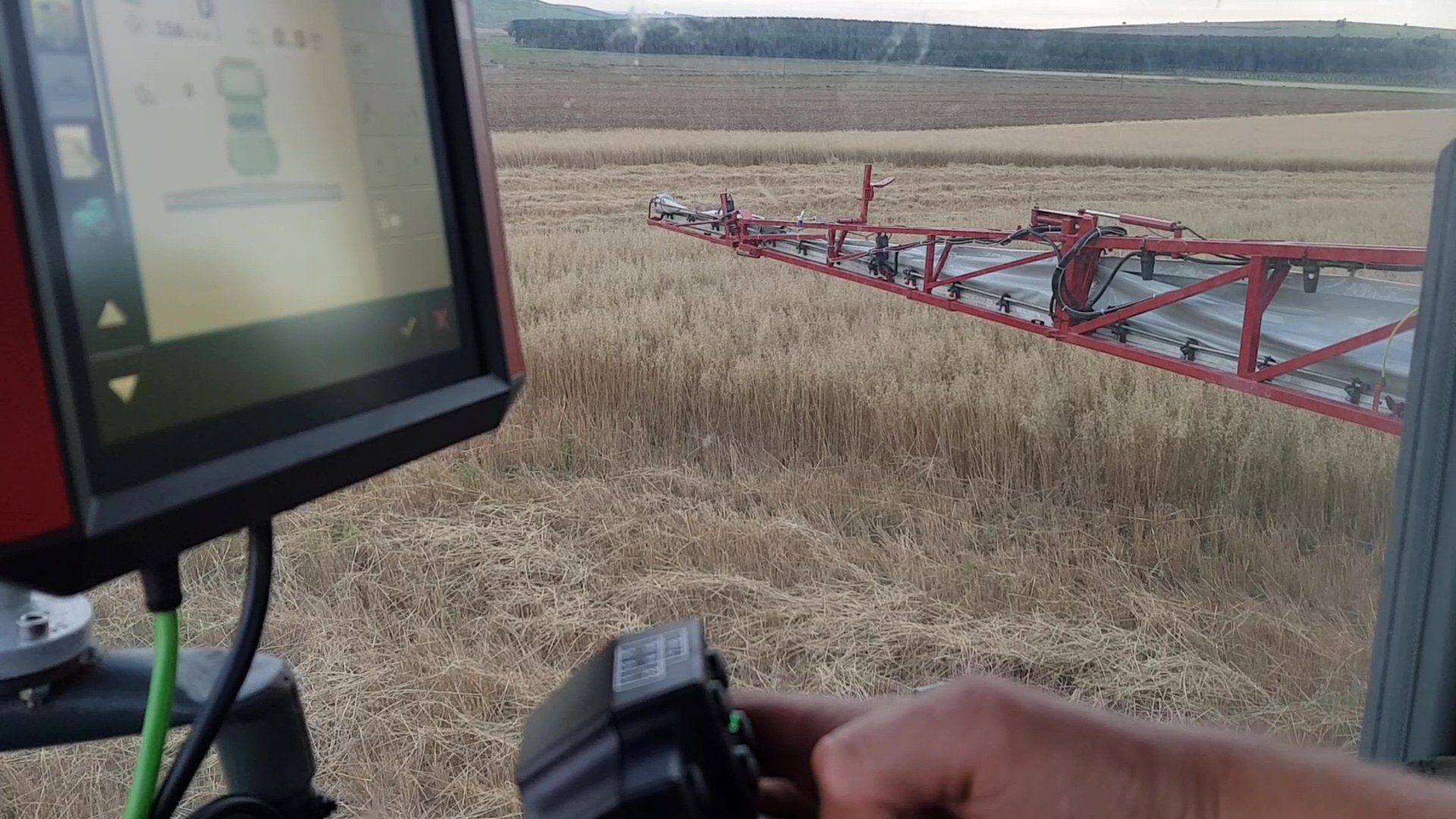 A PTx Trimble terminal in the cab